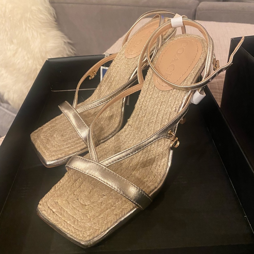 Coach Kaia Metallic Heels